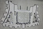 Oem Pioneer Avenger Center Console Boat Grey Sunbrella Canvas Hard Top Curtain. Fixed Price $350.00.