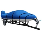 600D Waterproof Snow Resist V-hull Bass Boat Cover With 2 In 1 Motor. Fixed Price $108.99.