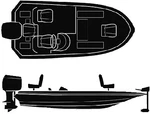 Seachoice Semi-custom Cover For Wide Bass Boats. Fixed Price $260.49.