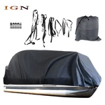 Boat Cover Waterproof Trailerable Pontoon Heavy Duty Fabric Gray 21-24FT. Fixed Price $33.80.