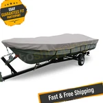 Carver Flex-fit Haze Gray Cover For 14'-16' 78" V-hull, Jon & Drift Boats. Fixed Price $149.16.