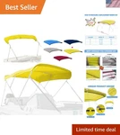 Durable 600D Polyester Bimini Cover Yellow - Waterproof & Tear Resistant. Fixed Price $130.99.