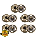 Harfington Bronze Snap Buttons 12MM Sew-on Metal Fasteners 5 Sets Clothes. Fixed Price $20.00.