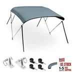 3 Bow Bimini Top Cover Boat Canopy 600D Canvas Sun Shade Stainless Steel Deck. Fixed Price $167.04.