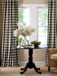 Lovemyfabric Gingham/checkered Polyester Curtain Window Treatment/decor Panel. Fixed Price $50.14.