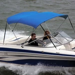 Shademate 80183BLU Universal Bow 85"-90" WX5' Bimini Top W/ Boot Marine Boat. Fixed Price $111.96.