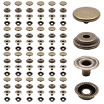 Biaungdo 200PC 15MM Heavy Duty Snap Fasteners Kit, Metal Leather Button .... Fixed Price $12.57.