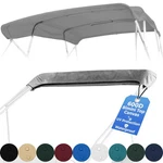 Pontoon Boat 4 Bow Bimini Top Replacement Canvas Fabric 8 Or 10 Feet W/ Boot Pro. Fixed Price $104.95.