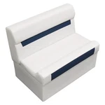 Wise Deluxe Series 37" Pontoon Bench Seat - Brite White / Mariner Blue. Fixed Price $399.99.