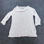 Georgina Estefania Dallas White Open Knit Sweater Tunic Womens Xl Beach Cover Up. Fixed Price $18.34.