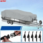 21-24FT Pontoon Boat Cover Trailerable Waterproof Grey Color. Fixed Price $33.49.