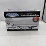 Shoreline Marine Sz 17-19" 150-DENIER Polyester Boat Cover Gray. Fixed Price $54.00.
