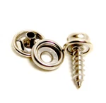 Cap & Socket, Stainless Steel Snap Fastener W/ 5/8" #10 Screw Stud, Piece Set. Fixed Price $16.29.