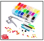 Lynda Snaps And Pliers Set, 360 Sets T5 Plastic Buttons For Sewing. Fixed Price $23.68.
