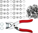 Jaueivr Snap Fasteners Kit 100 Sets 10MM Pearl-like Prong Buttons With.... Fixed Price $25.82.