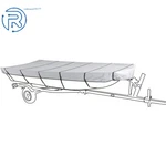 Boat Cover 12FT 14FT 16FT 18FT L Beam Width Up To 75INCH 210D Grey For Jon Us. Fixed Price $25.07.