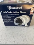 Attwood Marine 4" Turbo In-line Blower For Bilge Compartment 1747-4 MQBSH7. Fixed Price $53.00.