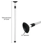 Pactrade Telescoping Cover Support Anodized Aluminium Tube Adjustable 34''-60''. Fixed Price $34.95.