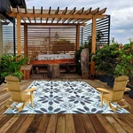 6X9 Ft Indoor Outdoor Rugs Plastic Straw PATI0 Rv Camping Reversible Picnic Mats. Fixed Price $39.89.