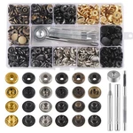 132 Sets Leather Fasteners Kit, Msdada 12.5 Mm Metal Button Snaps Gold. Fixed Price $23.99.