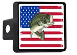 Rogue River Tactical Usa Flag Bass Fishing Boat Truck Trailer Hitch Cover Plu.... Fixed Price $18.99.
