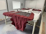 Larson Cabrio 857 2011 Curtain / Enclosure Set Of (6) Red Tweed 73480R-85 Boat. Fixed Price $439.96.