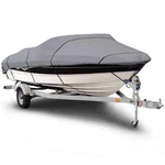 New Budge B-301A-X5 300 Ac Usa Boat Cover, Gray, Fits 16'-19' Beam Width 102". Fixed Price $97.47.