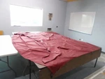 Veada Bow Bimini Top With Boot 115" X 106 3/4" Red Marine Boat. Fixed Price $199.96.
