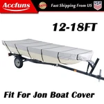 210D For Jon Boat Cover 12FT 14FT 16FT 18FT Width Up To 75IN Grey. Fixed Price $23.96.