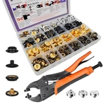 Sunor 100 Sets Heavy Duty 15MM Metal Snap Fasteners Kit For Canvas & Leather. Fixed Price $74.70.