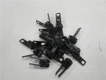 Ykk Zipper Slider # 10 Vislon Black Metal Double Locking Pull Set Of (15). Fixed Price $14.95.