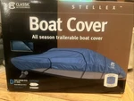 Classic Accessories Stellex Boat Cover D 20-148-110501-00. Fixed Price $99.99.