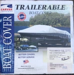 Trailerable Boat Cover 14'6" Carver 71114PII-10 Wide V-hull 72" Beam. Fixed Price $159.99.