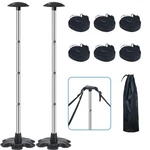 Boat Cover Support Poles 2 Pack With Stable Anti-slip Rubber Base, Stainless .... Fixed Price $70.39.