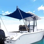 Tebaisea 94X82X59 Blue T-top Boat Canopy Sun Shade Anti Uv Stainless Poles Kit. Fixed Price $255.98.