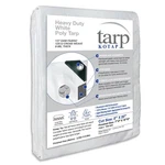 8X20 Heavy-duty Waterproof Tarp White 8-MIL Multi-use Superior Weave 1-PACK. Fixed Price $53.60.