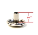 Snap & Socket Only, Stainless Steel, Long Post The Cap, 1/4" - 10 Piece. Fixed Price $16.89.