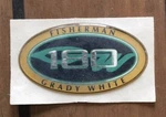 Grady White 180 Fisherman Oval Name Decal *SMALL*2-1/2" X 1-3/8 #10-0404 -oem. Fixed Price $12.99.