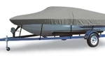 300 Denier Gray Mooring Cover For Fish And Ski Boats O/b Up To 20' X 92". Fixed Price $39.99.
