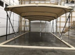 Cro Dual Double Pontoon Bimini Top -17' Long 8.5' Wide- Complete Kit- Beige. Fixed Price $1299.00.