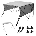 Bimini Top Boat Cover Bow 8 54 91 -96 Light Grey Vevor Detachable Mesh. Fixed Price $259.99.