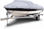 New Budge B-1201-X1-R Boat Cover V-hull Fishing Gray 12'-14' Long Beam. Fixed Price $70.00.