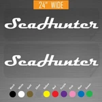 24" Sea Hunter Boats Outboard Motor Marine Decals Vinyl Stickers Pair Set Of. Fixed Price $37.99.