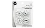Dritz 25MM White Flower Shaped Sew On Snaps For Clothing And Accessories. Fixed Price $12.39.
