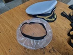 Us Navy Officer Cap, Commander Captain Rank With Waterproof Cover. Fixed Price $99.99.