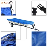Boat Cover 14FT Beam Width Up To 70INCH 210D For Jon 425 180CM Blue. Fixed Price $20.71.