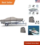 Trailer Boat Cover 600D Heavy Duty Waterproof Marine Grade Uv Resistant Fits .... Fixed Price $127.99.