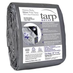 10X16 Heavy-duty Waterproof Tarp, 10-MIL, Multi-use, Silver, TRS-1016. Fixed Price $48.23.