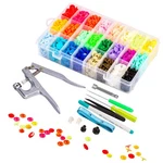 Lynda Snaps And Pliers Set, 360 Sets T5 Plastic Buttons For Sewing. Fixed Price $28.34.