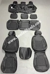 Black Diamond Perf Leather Seat Covers For 2019-2022 Chevy Silverado Crew Cab. Fixed Price $1242.97.